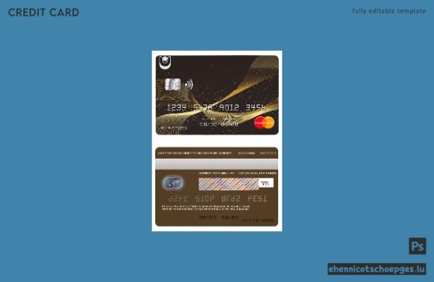 Bulgaria United Bank Mastercard – Beispielvorschau